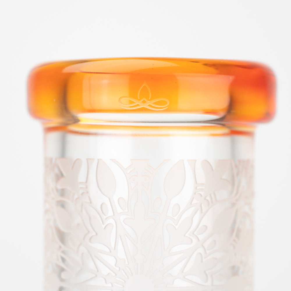 15" Glassfinity Straight Shot with American Color: Northstar yellow Lollipop