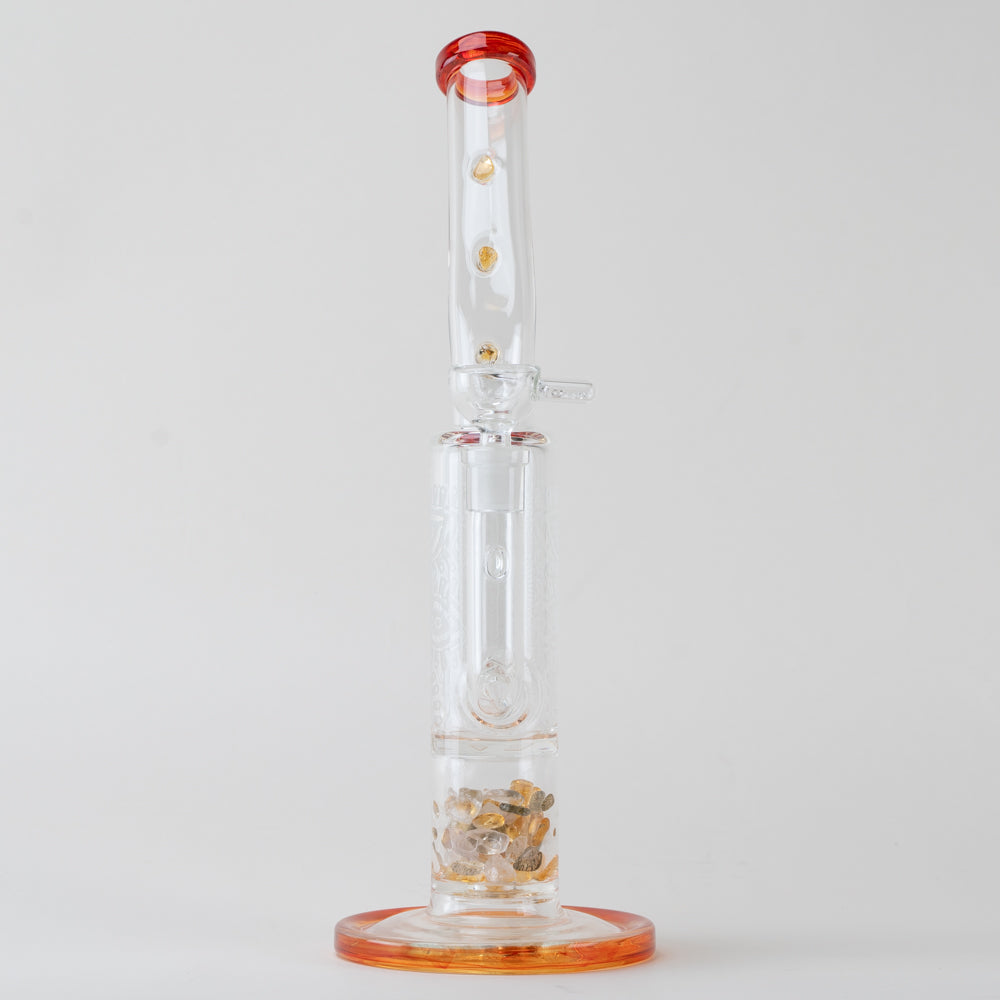 14" Glassfinity Bent Neck or "Sherlock" Rig with American Color: Northstar CFL Terps