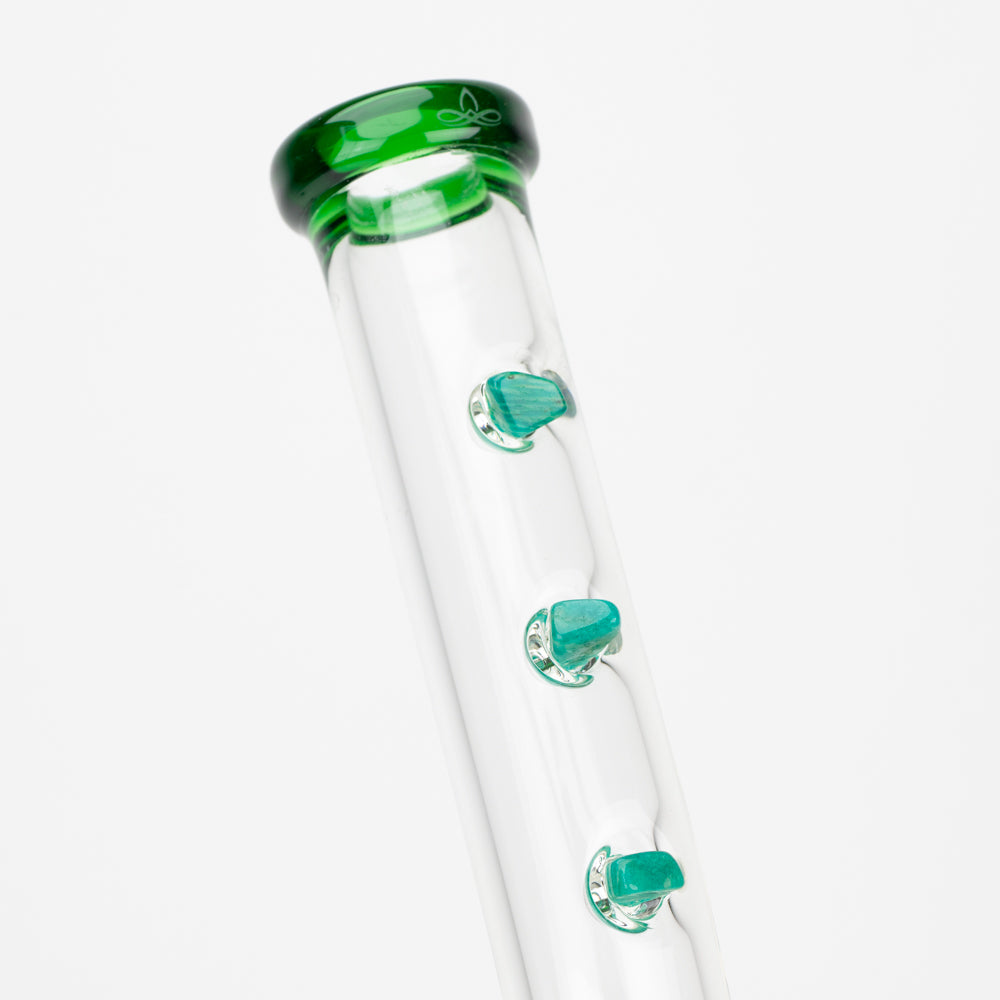 14" Glassfinity Bent Neck or "Sherlock" Rig with American Color: Northstar green Terps
