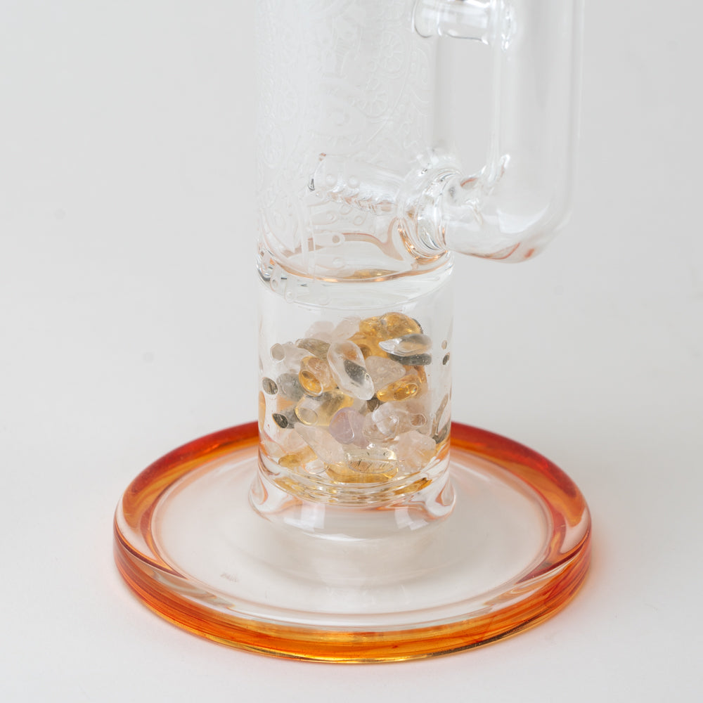 14" Glassfinity Bent Neck or "Sherlock" Rig with American Color: Northstar CFL Terps