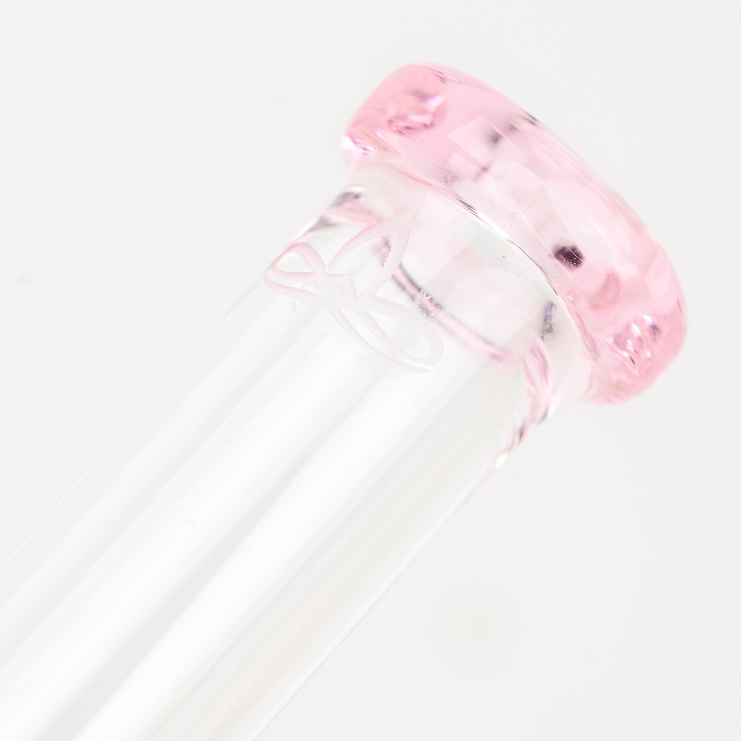 14" Glassfinity Bent Neck or "Sherlock" Rig with American Color: Northstar pink Terps