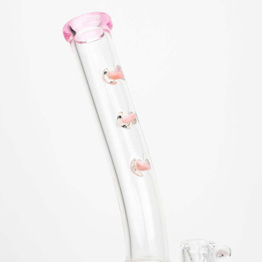 14" Glassfinity Bent Neck or "Sherlock" Rig with American Color: Northstar pink Terps